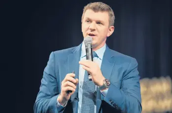  ?? COOPER NEILL/THE NEW YORK TIMES ?? James O’Keefe, the leader of Project Veritas, casts himself as a crusading journalist exposing wrongdoing, targeting liberal groups and Democratic politician­s.