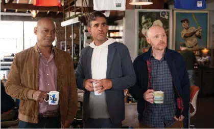  ?? Photograph: Michael Moriatis/Netflix ?? Bokeem Woodbine, Bobby Cannavale and Bill Burr in Old Dads