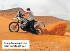  ??  ?? The endless switchback­s of the Pyrenees are the perfect playground for Being stuck required a the new Brough Superior lot of work to get free