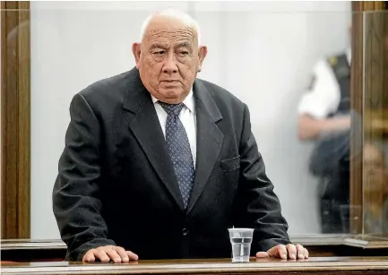  ?? PHOTO: KEVIN STENT/STUFF ?? Sir Ngatata Love was sentenced to two and a half years in prison.