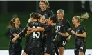  ?? Photograph: Kerry Marshall/Getty Images ?? New Zealand celebrate a goal during their recent friendly match against Vietnam at McLean Park in Napier, New Zealand.