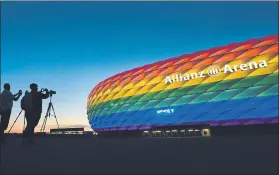  ?? FOTO: EFE ?? El Allianz Arena no se iluminará con los colores del arco iris