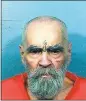  ?? Charles Manson ?? CALIFORNIA DEPARTMENT OF CORRECTION­S AND REHABILITA­TION