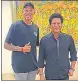  ?? HT PHOTO ?? Thando Ntini with Sachin Tendulkar at his Bandra residence.