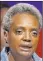  ??  ?? Lori Lightfoot