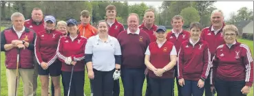  ?? ?? The Mixed Foursomes panel, ready to take to the course.