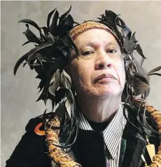  ??  ?? Latash-Maurice Nahanee, a Squamish Nation artist, is co-ordinating Indigenous participat­ion in this year’s Harmony Arts Festival.