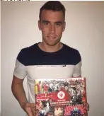  ??  ?? Seamus Coleman with the Rovers history book.