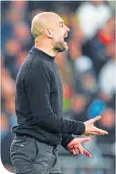  ??  ?? City coach Pep Guardiola