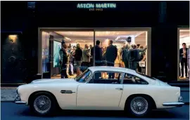  ??  ?? Number 8 Dover Street is the new London location for Aston Martin’s Heritage operations