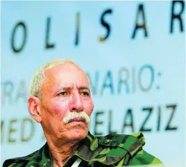  ?? EFE ?? El líder del Frente Polisario Brahim Ghali