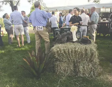  ?? BY ROXANNA PEARL BEEBE-CENTER ?? This year’s CCLC fundraiser, held at the newly restored Washington home of Dee and Chuck Akre, had a “Little House on the Prairie” theme.