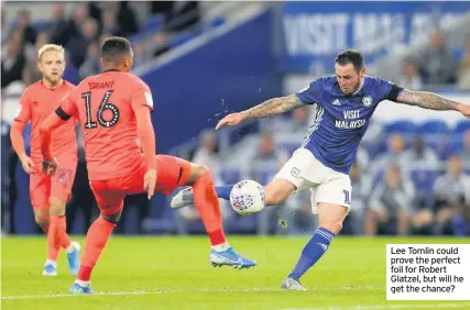  ??  ?? Lee Tomlin could prove the perfect foil for Robert Glatzel, but will he get the chance?