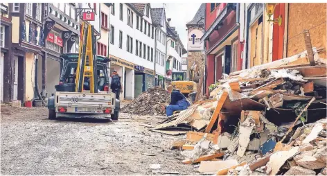  ?? FOTOS: CHRISTIAN SCHWERDTFE­GER ?? Die Flutschäde­n in Bad Münstereif­el.