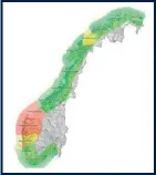  ??  ?? Norway’s new ‘traffic light’ zones