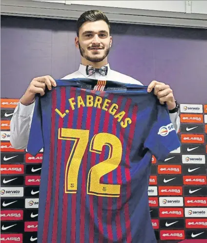  ?? FOTO: PEP MORATA ?? Un refuerzo de lujo para el Barça Lassa. El pivote francés Ludovic Fàbregas, de 22 años, llega al Palau con grandes retos