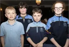  ??  ?? SCOIL MHUIRE, COOLCOTTS: Daniel Norval, Adam Crean Murphy, Eoghan Coy and Aoibheann McAuley.