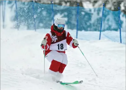  ?? Photo courtesy Canadian Olympic Committee ?? Penticton’s Jordan Kober had three top-10 finishes on the Nor-Am Cup last season.