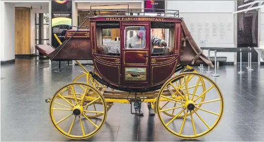  ?? DAVE SIDAWAY ?? A stagecoach used in Buffalo Bill’s Wild West travelling show is a central attraction at the Montreal Museum of Fine Arts exhibition Once Upon a Time … The Western: A New Frontier in Art and Film, which opens Saturday, Oct. 14.