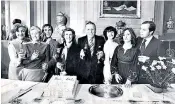  ??  ?? Everyday folk: the cast of The Archers celebratin­g its 30th anniversar­y in 1981, including Patricia Greene, far left. Today, the nation’s grandmothe­r, right, celebrates 60 years with the soap