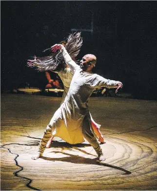  ??  ?? Akram Khan as the godlike warrior Bheeshma.