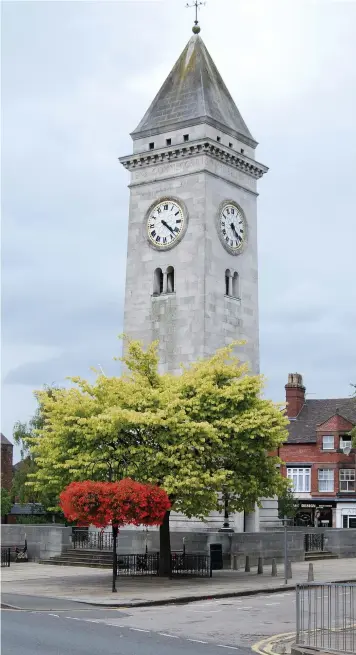  ??  ?? The Nicholson War Memorial in Leek. Above left, Norman Corden from Leek Royal British Legion.