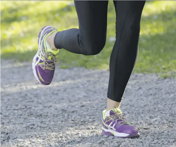  ?? JOHN KENNEY ?? Before hitting the pavement, head to a local running store and let the experts fit you with shoes that will keep your feet happy.