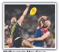  ?? ?? Melbourne’s Max Gawn