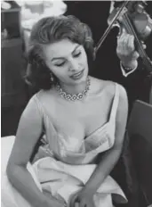  ?? THE BLACK STAR COLLECTION/RYERSON IMAGE CENTRE ?? Sophia Loren photograph­ed in 1953. The picture is part of the Burn With Desire exhibition at the Ryerson Image Centre, 33 Gould St., until April 5.