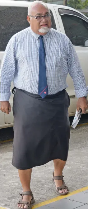  ?? Photos: Ronald Kumar ?? SODELPA president Ratu Epenisa Cakobau at the Party’s Management Board meeting on Friday, February 26, 2021.