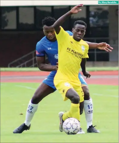  ?? ?? A scene at the National Sports Stadium in a Chibuku Super Cup match pitting Dynamos against FC Platinum in Harare yesterday
Pic: Hilary Maradzika