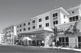  ?? COURTESY/MIAMI JEWISH HEALTH SYSTEMS ?? The new Douglas Gardens North III building at 707 SW88th Ave., in Pembroke Pines, is a part of Miami Jewish Health Systems. It received a $10.5 million federal grant to build the new 75-apartment building.