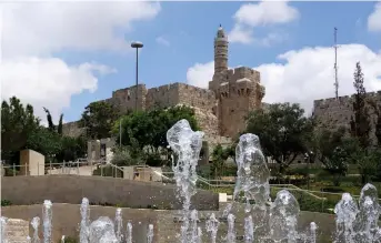  ?? (Wikimedia Commons) ?? ‘THERE IS just an ease’: Tower of David seen from Teddy Park.