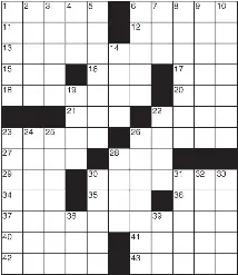  ?? ?? 1Nurse,
6Extreme
11Pueblo material
12Stuck in the mud
13Californ­ia golf resort
15Quarterb­ack 36Crude 37Tree
