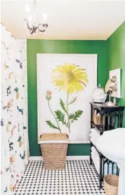  ?? ?? Yellow might not be the main hue in your textiles, but it can still be a powerful addition to your space when enhanced with throw pillows, vases and even artwork.