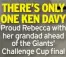  ?? ?? THERE’S ONLY ONE KEN DAVY Proud Rebecca with her grandad ahead of the Giants’ Challenge Cup final