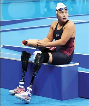  ?? Photo: Nampa/AFP ?? Positive… US Paralympic swimmer Haven Shepherd.