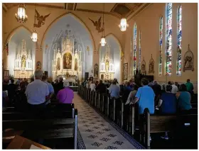  ??  ?? Holy Trinity Catholic Church, 272 Bainbridge St., is holding a prayer service today in the aftermath of last Sunday’s mass shooting in the Oregon District. The “Hour of Power” is offered from 7-8 p.m. “Faith and community go hand-in-hand,” one church leader said. “It is in tragic times like this that we need to lean on each other.”