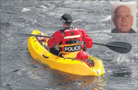  ??  ?? Police Scotland’s marine support team has been searching the River Tummel.