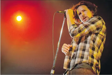  ?? PETER MCCABE ?? With the death last week of Chris Cornell, Eddie Vedder of Pearl Jam becomes the last grunge rocker standing.