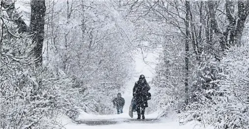  ?? Photograph by Kenny Elrick ?? COLD: Trade unions reported some workers were asked to travel in dire conditions during the ‘Beast from the East’.