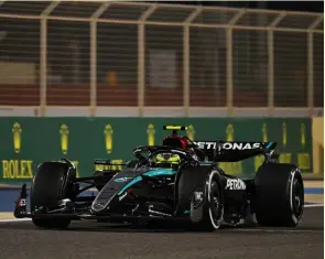 ?? ?? A broken seat was a frustratio­n for Lewis Hamilton and Mercedes
