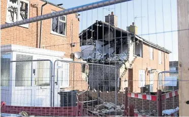  ?? Picture: Barry Goodwin ?? Bosses say it is “very likely” all four properties in the row will be knocked down, but a final decision is yet to be made