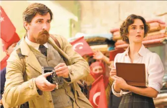  ?? Jose Haro / Open Road Films ?? The Armenian genocide gets some overdue media attention in “The Promise,” a new movie set during the final days of the Ottoman Empire and starring Christian Bale and Charlotte Le Bon.