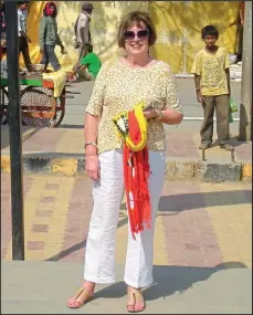  ??  ?? Sightseein­g: Marlene Kemp has visited India ten times