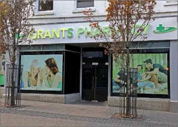  ??  ?? Grants Pharmacy preparing to open in the old Dunnes Stores on Rafter Street in Enniscorth­y.
