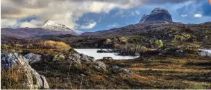  ??  ?? ICONIC: The distinctiv­e Suilven is part of the Glencanisp and Drumrunie estates