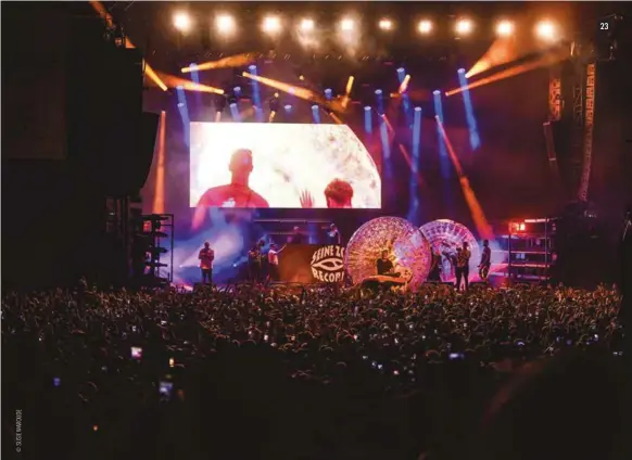  ??  ?? Le festival Woodstower maintient pour l’instant sa programmat­ion. Ici photo du concert de Nekfeu en 2019.