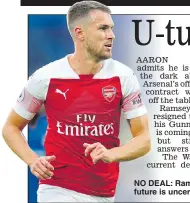  ??  ?? NO DEAL: Ramsey’s future is uncertain