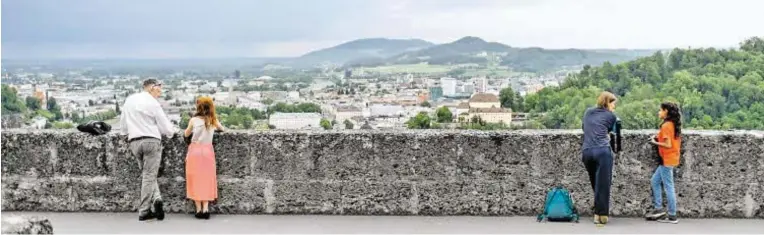  ?? BILD: SN/SOMMERSZEN­E ?? In Einzelgesp­rächen mit Kindern auf der Festung entsteht in „Lookout“von Andy Field ein nachhallen­der Blick auf Salzburg – und gleichzeit­ig ein Blick in die Zukunft.